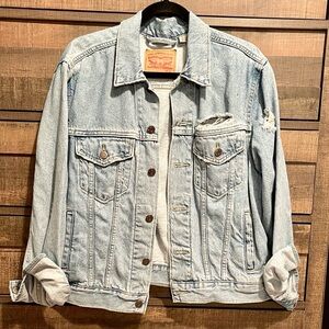 Levi’s distressed denim jacket